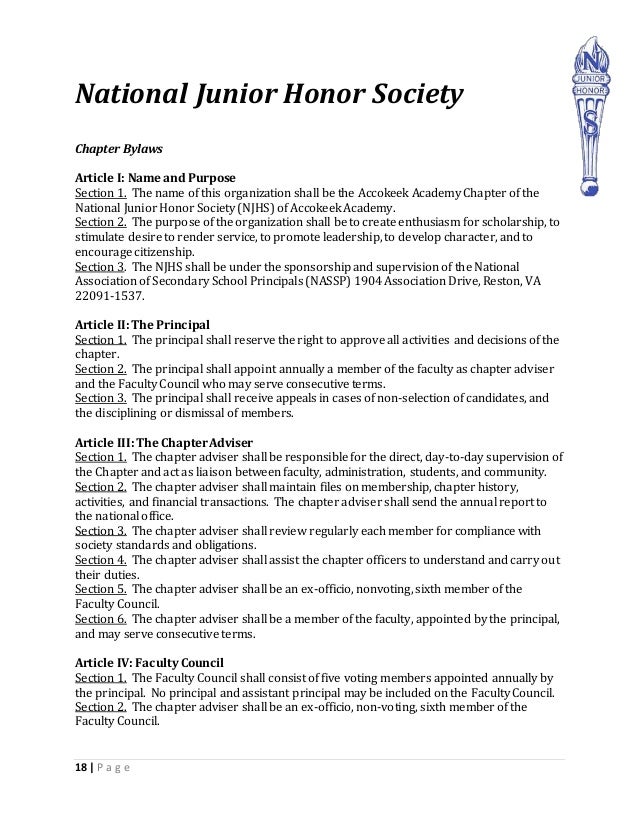 example essays for national honor society